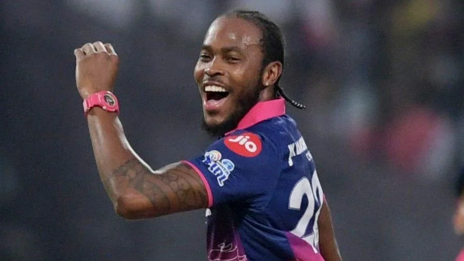 Jofra Archer celebrates a wicket